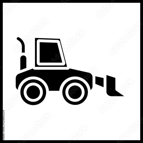 Bulldozer Icon Design