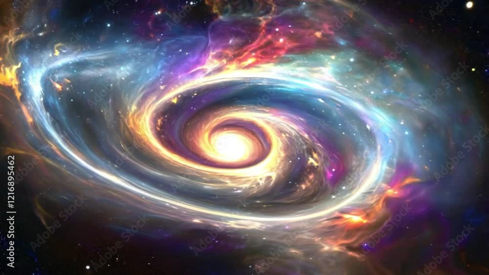 A swirling galaxy with bright nebulae and cosmic elements, symbolizing the vastness of the universe, astrophysics concepts, and the mysteries of deep space exploration. A swirling galaxy with bright nebulae and cosmic elements, symbolizing the vastness of the universe, astrophysics concepts, and the mysteries of deep space exploration.