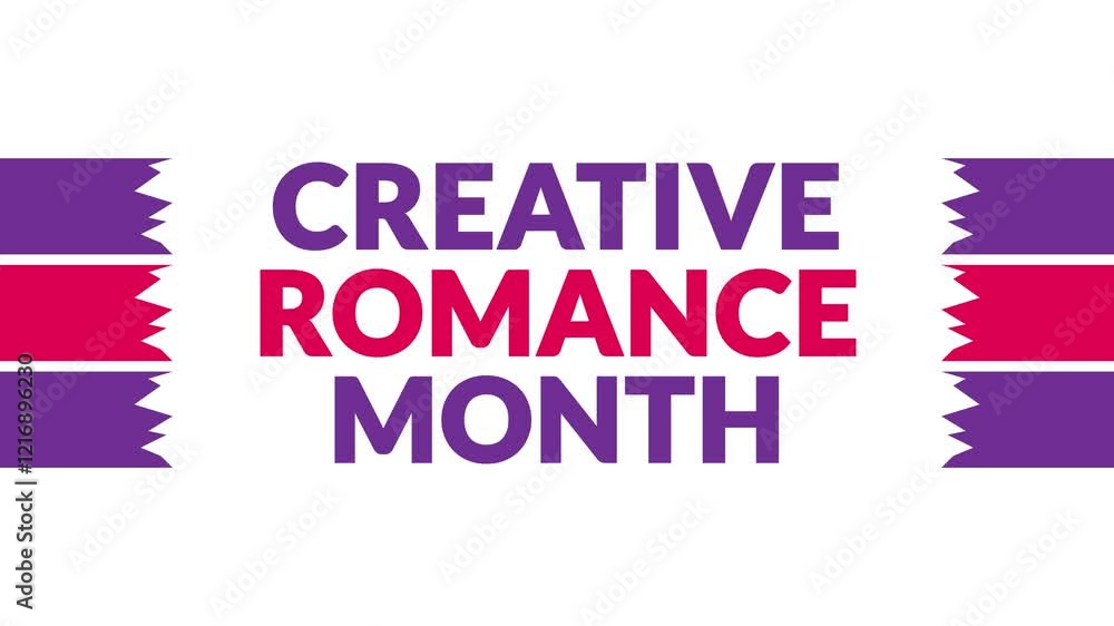 Creative Romance Month In and Out text from split line animation on a White background. Which is observed every year in February to celebrate Creative Romance Month Creative Romance Month In and Out text from split line animation on a White background. Which is observed every year in February to celebrate Creative Romance Month