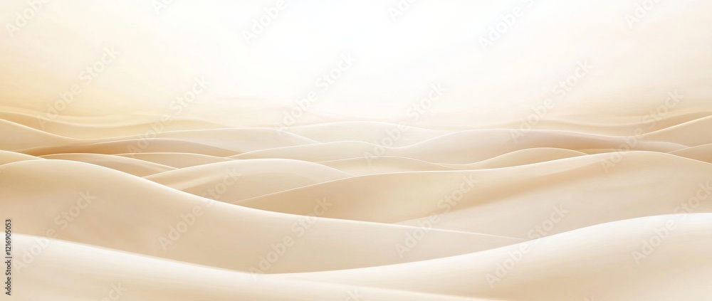 Obraz premium Soft beige gradient background. Soft neutral liquid wallpaper. Universal nude texture ideal for banners, flyers, and presentations. Abstract blurred backdrop cover. Modern illustration