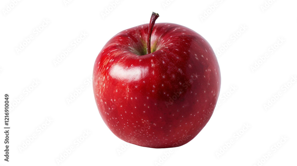 Ripe Red Apple on transparent background PNG. Ripe Red Apple on transparent background PNG.