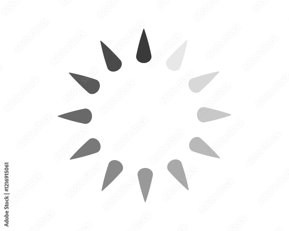 Obraz premium Loading bar status icon. Vector illustration. Vector loaded icons. Download progress. Donload or Upload.