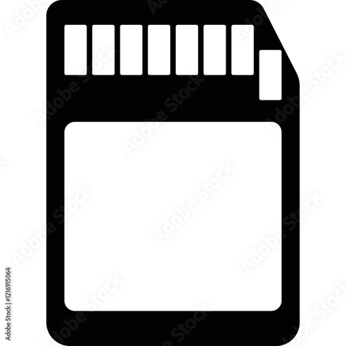 Simple vector icon micro sd flash drive
