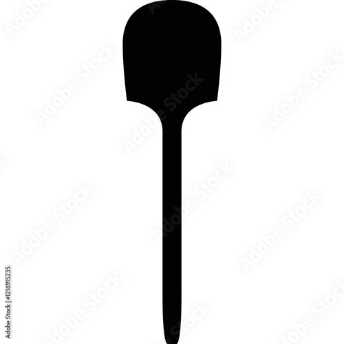 Simple vector icon pizza shovel