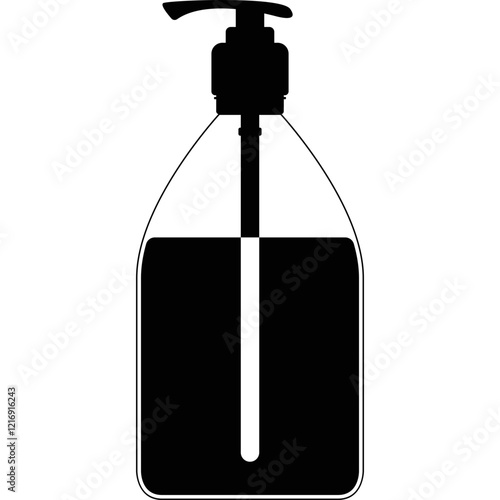 Simple vector icon antiseptic
