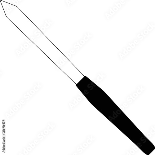 Simple vector icon nail file
