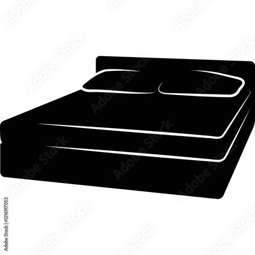 Simple vector icon bed

