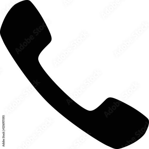 Simple vector icon telephone receiver