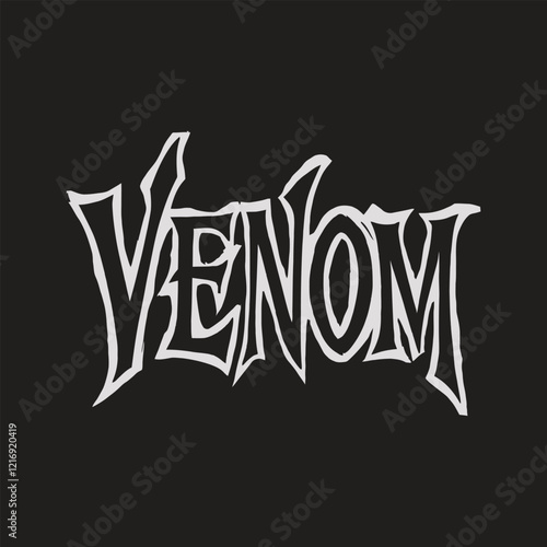 Venom t shirt design with black background