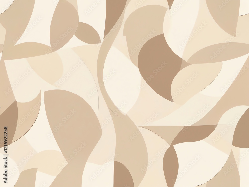 Abstract Beige and Brown Organic Shapes Abstract Beige and Brown Organic Shapes