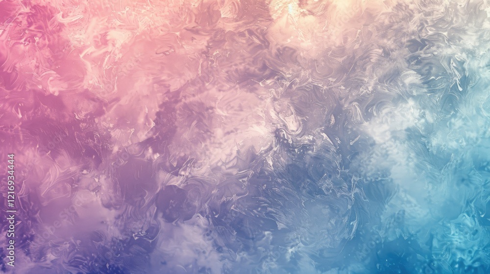 Fototapeta premium Abstract gradient background with soft pink and blue hues.