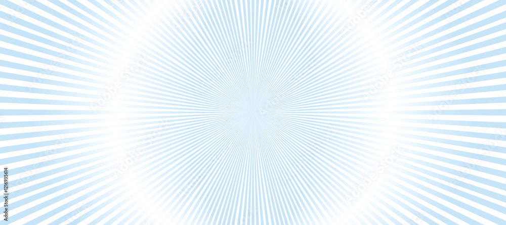 Blue and white sunburst background with rays Blue and white sunburst background with rays