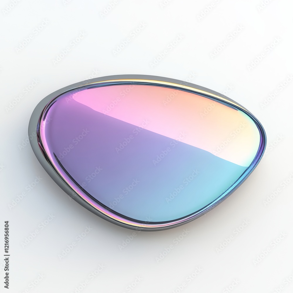 Sleek 3D Rendering of a Car Side Mirror with Polished Finish Sleek 3D Rendering of a Car Side Mirror with Polished Finish