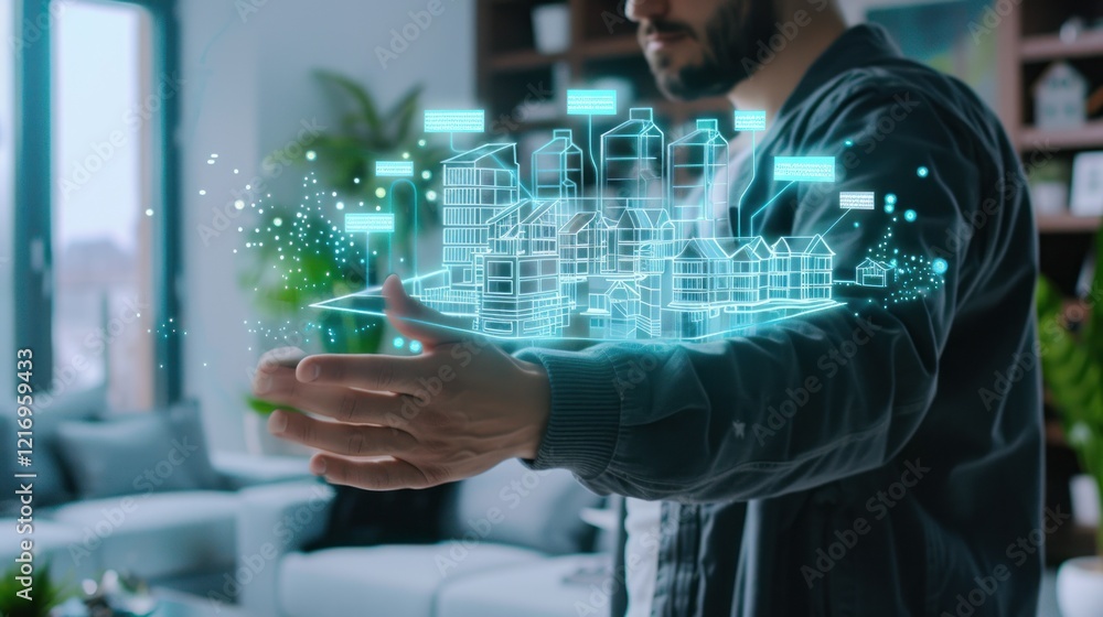 Holographic Urban Layout In Augmented Reality Setting. Holographic Urban Layout In Augmented Reality Setting.