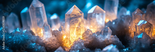 Radiant Crystal Formation: A Geological Marvel photo