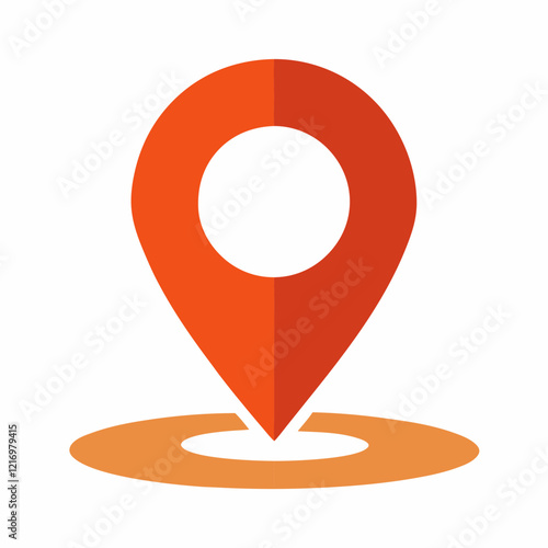Location Icon Showing a Building, Perfect for Real Estate or Tourism