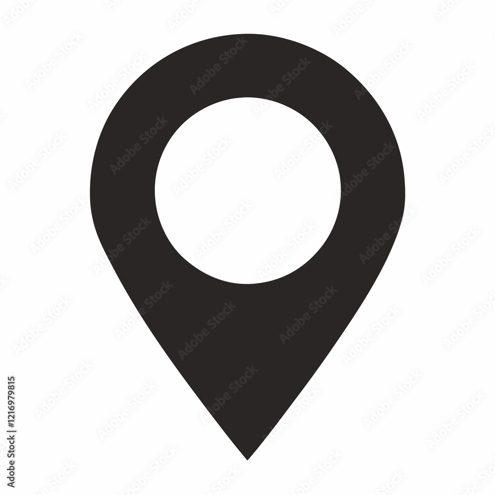 Location Icon Showing a Building, Perfect for Real Estate or Tourism Location Icon Showing a Building, Perfect for Real Estate or Tourism