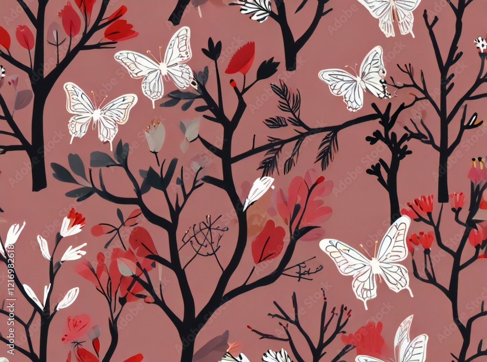 seamless floral pattern with flowers seamless floral pattern with flowers