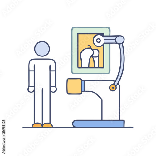 x ray machine icon, x ray machine vector illustration-simple illustration of x ray machine, perfect for x ray machine logos and icons