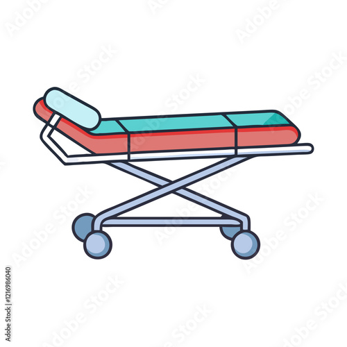 stretcher icon, stretcher vector illustration-simple illustration of stretcher, perfect for stretcher logos and icons