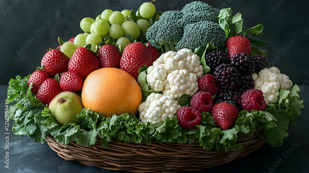 A Colorful Abundance of Fresh Fruits and Vegetables A Colorful Abundance of Fresh Fruits and Vegetables