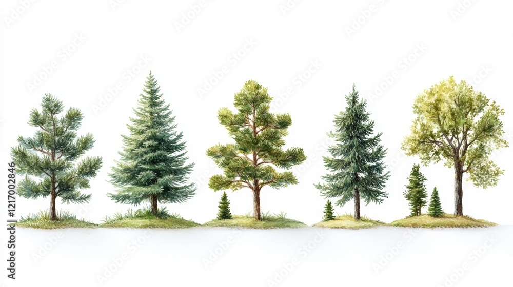 Fototapeta premium Woody plant Larch Spruce-fir forests Tropical and subtropical coniferous forests Conifers Evergreen Ponderosa pine Cupressaceae Pine family Pine