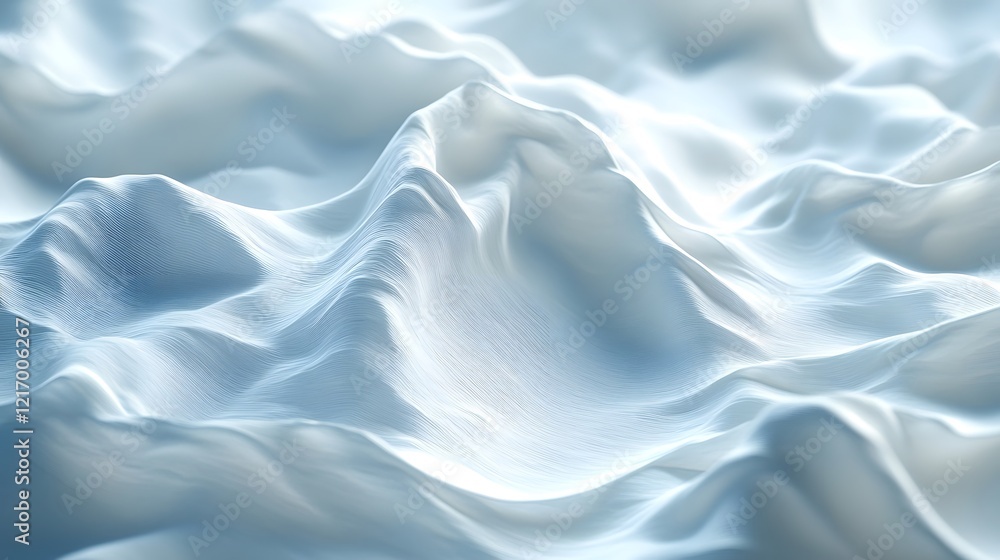 Obraz premium Illuminated White Creased Poster Texture Creating a Unique Abstract Background Effect in Soft Light