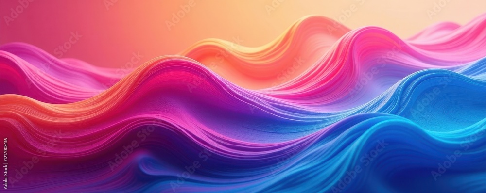 Fluid gradient waves, seamless colorful texture, screen, motion Fluid gradient waves, seamless colorful texture, screen, motion