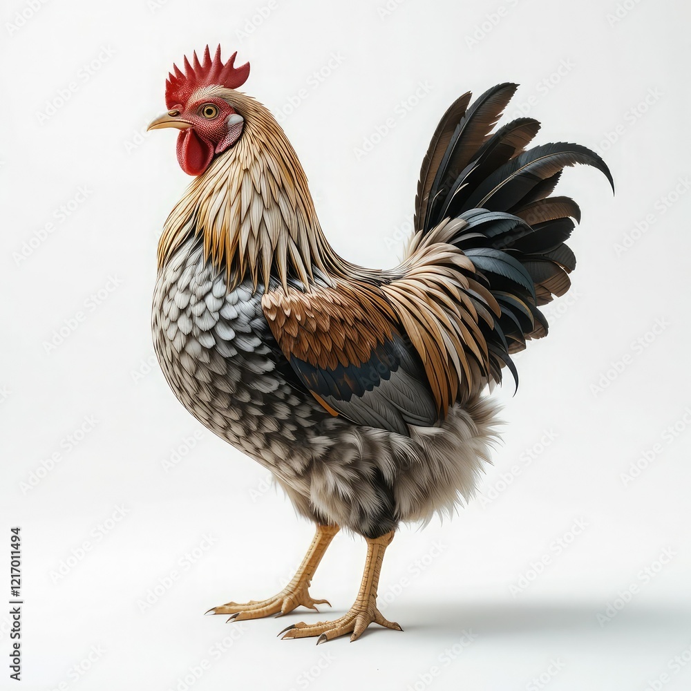 Fototapeta premium rooster isolated on white