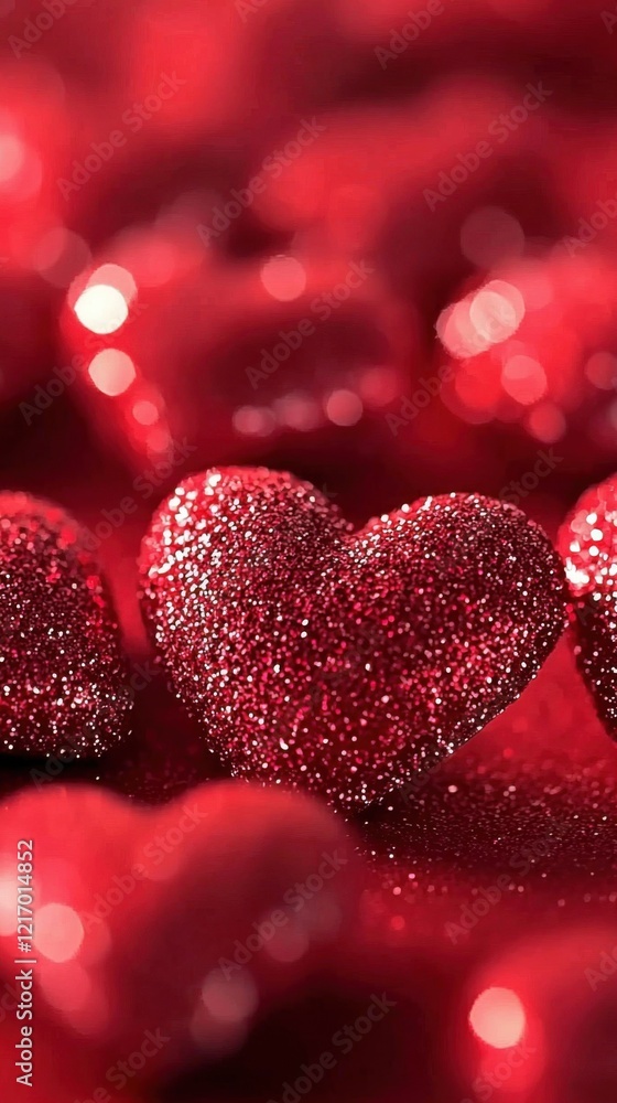 Golden bokeh in the shape of hearts on a rich red background creates a romantic and dreamy atmosphere, perfect for Valentine's themes. Golden bokeh in the shape of hearts on a rich red background creates a romantic and dreamy atmosphere, perfect for Valentine's themes.