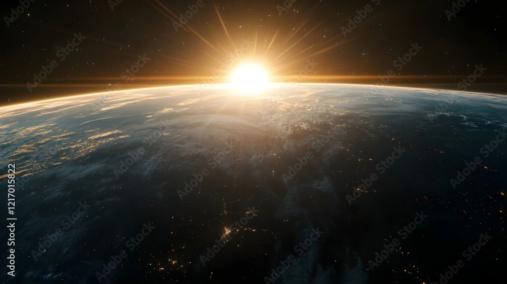 Stunning Night Sky with Stars in a Peaceful Blue Atmosphere Stunning Night Sky with Stars in a Peaceful Blue Atmosphere