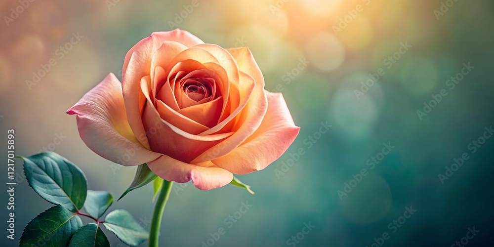 Minimalist Spring Rose Portrait: Creative Floral Artwork Minimalist Spring Rose Portrait: Creative Floral Artwork