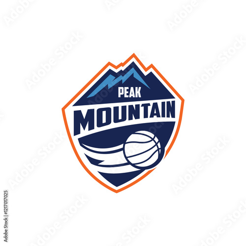 Peak Sports Mountain Summit Logo Template Vector 