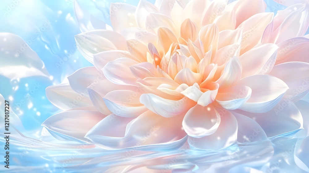Fototapeta premium Elegant Pastel Flower Design with Timeless Charm and High Quality