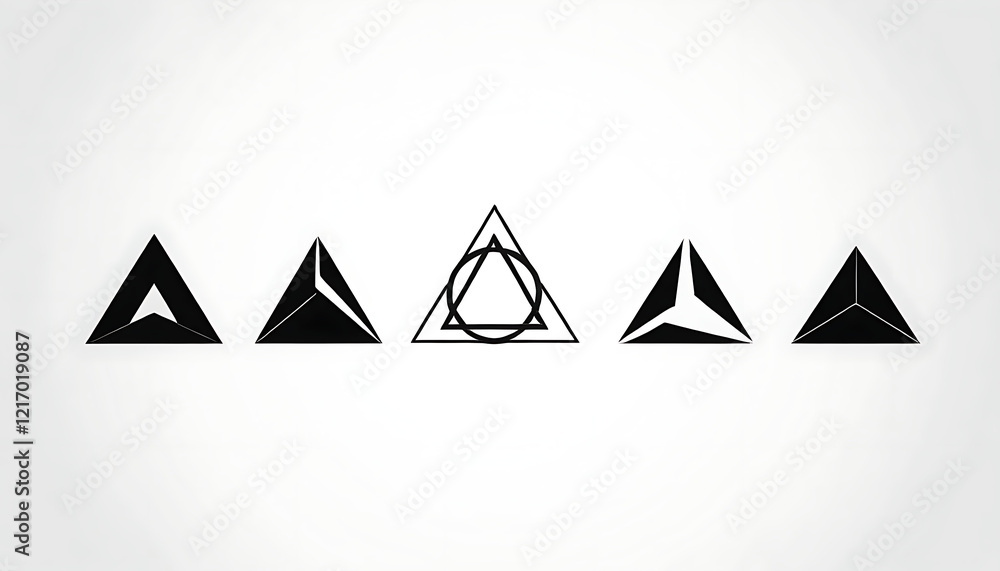 Abstract Geometric Triangle Shapes Set Black Minimalist Modern Design Simple Elegant Vector Graphic Background Illustration for Abstract Geometric Triangle Shapes Set Black Minimalist Modern Design Simple Elegant Vector Graphic Background Illustration for