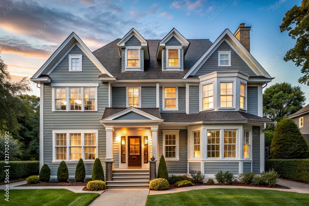 Obraz premium Modern & Classic Brighton Family Home Architectural Blend - Minimalist Photography