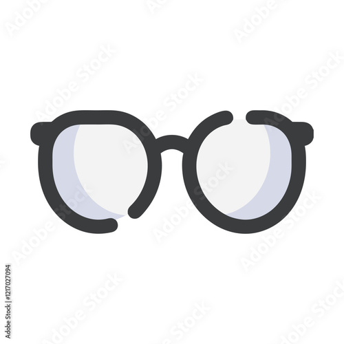 Round eyeglasses simple design eyewear fashion accessory vision correction,