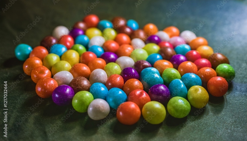Candies create a playful contrast with simplicity. Candies create a playful contrast with simplicity.