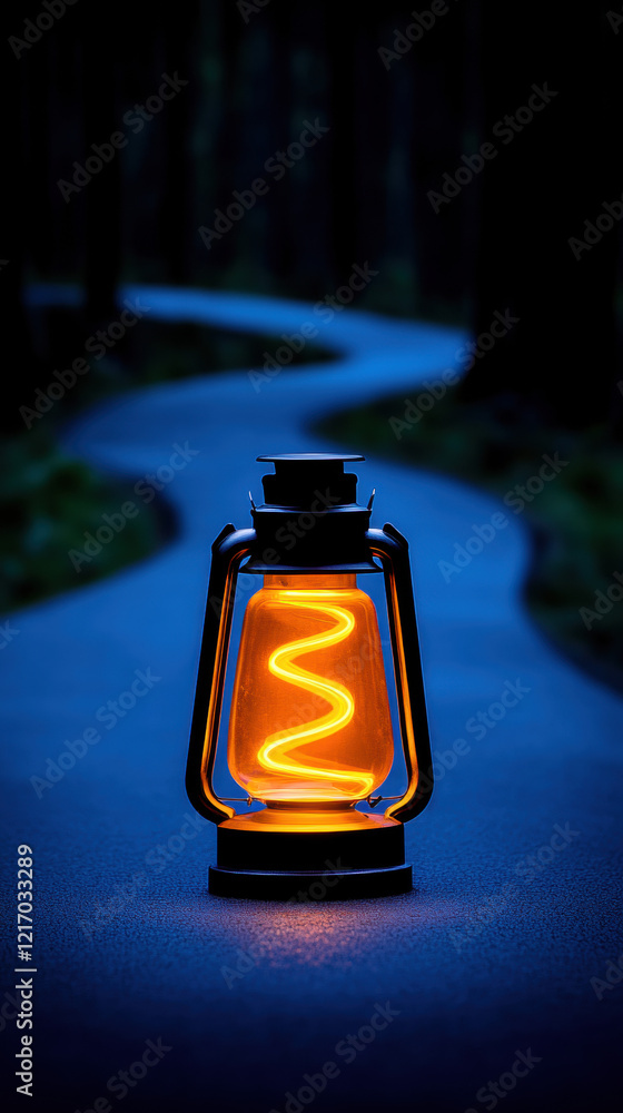 The mystery, A glowing lantern lights up a twisting forest path, creating an enchanting atmosphere in a high-fidelity image. The mystery, A glowing lantern lights up a twisting forest path, creating an enchanting atmosphere in a high-fidelity image.