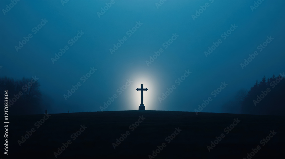 The mystery, A foggy cemetery scene with an eerie glow, perfect for adding a haunting atmosphere to various projects. The mystery, A foggy cemetery scene with an eerie glow, perfect for adding a haunting atmosphere to various projects.