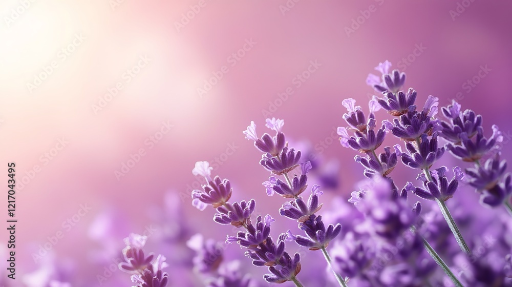 Vibrant Lavender Fields Under Clear Blue Sky Showcasing Nature's Beauty and Tranquility in Bloom Vibrant Lavender Fields Under Clear Blue Sky Showcasing Nature's Beauty and Tranquility in Bloom
