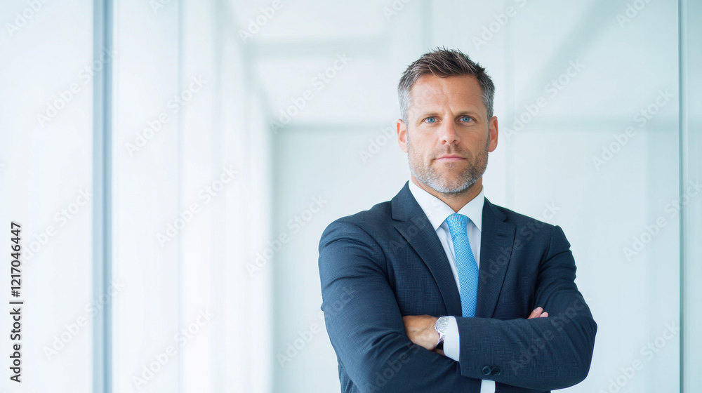 Confident Businessman in a Modern Office Confident Businessman in a Modern Office