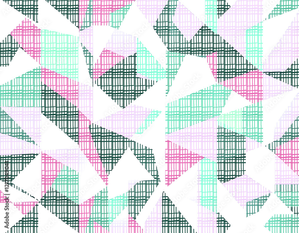 Colorful geometric irregular square background