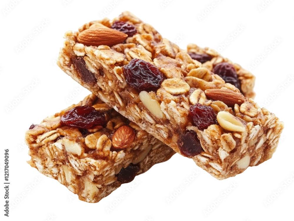 Isolated Two Granola Bars Isolated Two Granola Bars