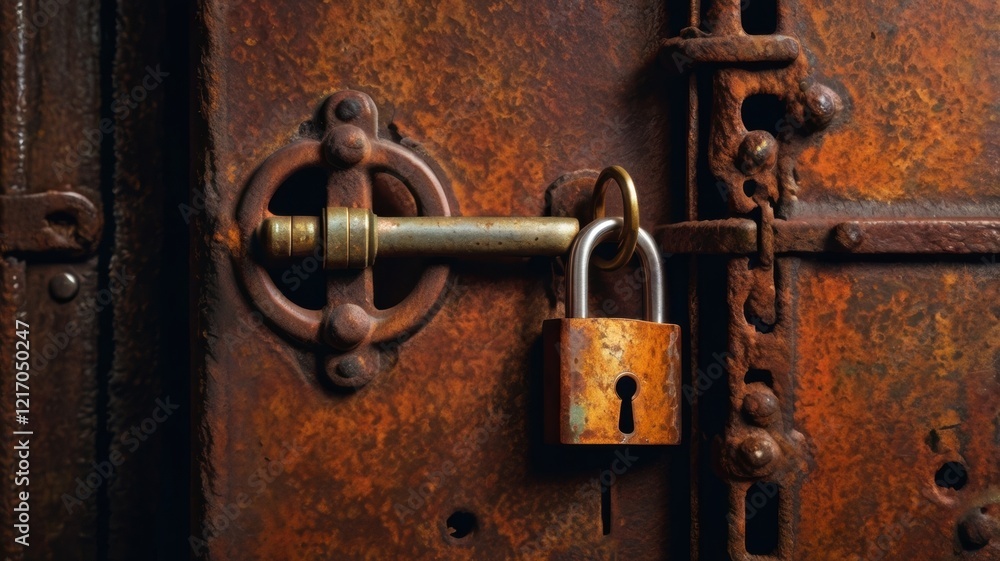 The Intriguing Story Behind an Old, Rusty Padlock: Symbol of Security, History, and Forgotten Secrets on a Weathered The Intriguing Story Behind an Old, Rusty Padlock: Symbol of Security, History, and Forgotten Secrets on a Weathered
