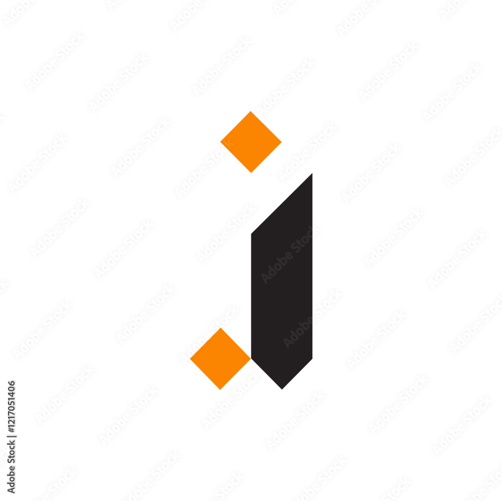 A modern and geometric letter A modern and geometric letter