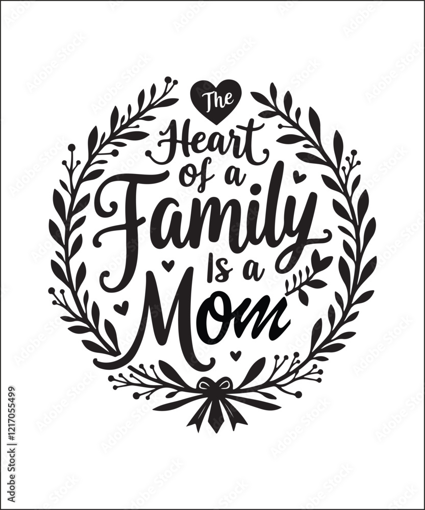 Fototapeta premium World’s Best Mom Shirt Design