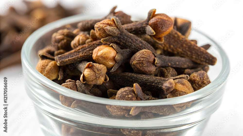 Obraz premium cloves on white background 