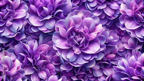 Purple Floral Petals Background: Elegant Digital Design Texture