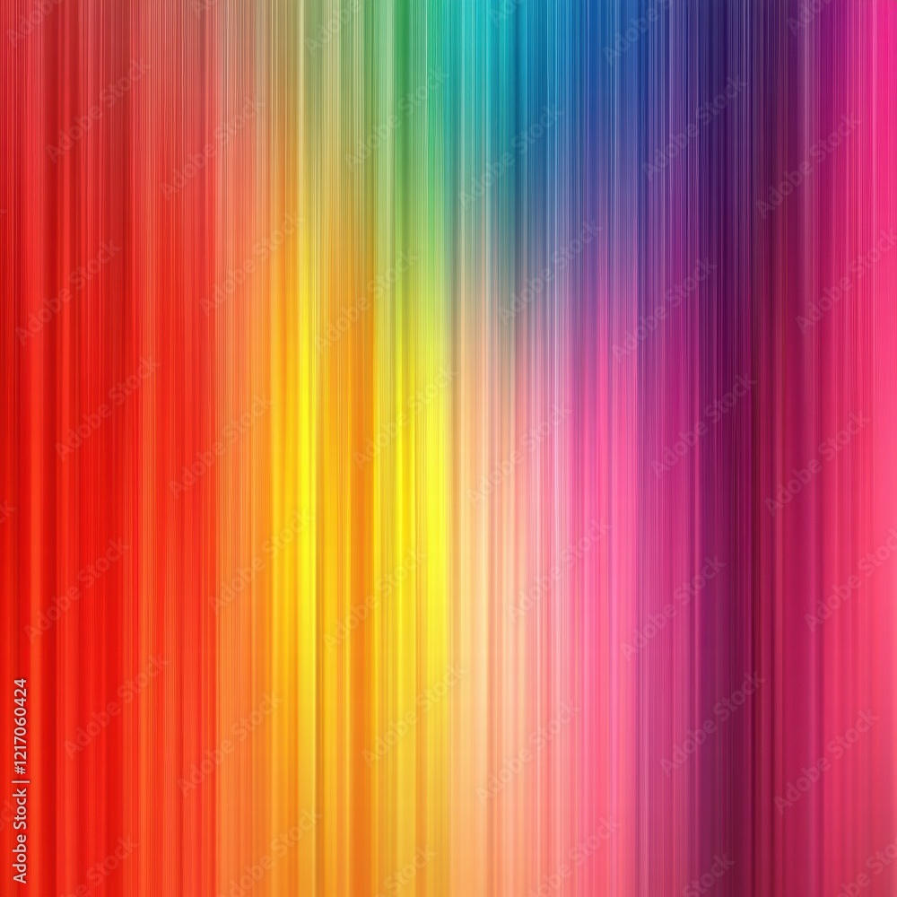 Obraz premium A colorful rainbow stripe with a yellow stripe in the middle